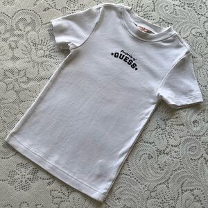 Vintage Y2K 90s Guess 100% Cotton White Baby Tee in Small